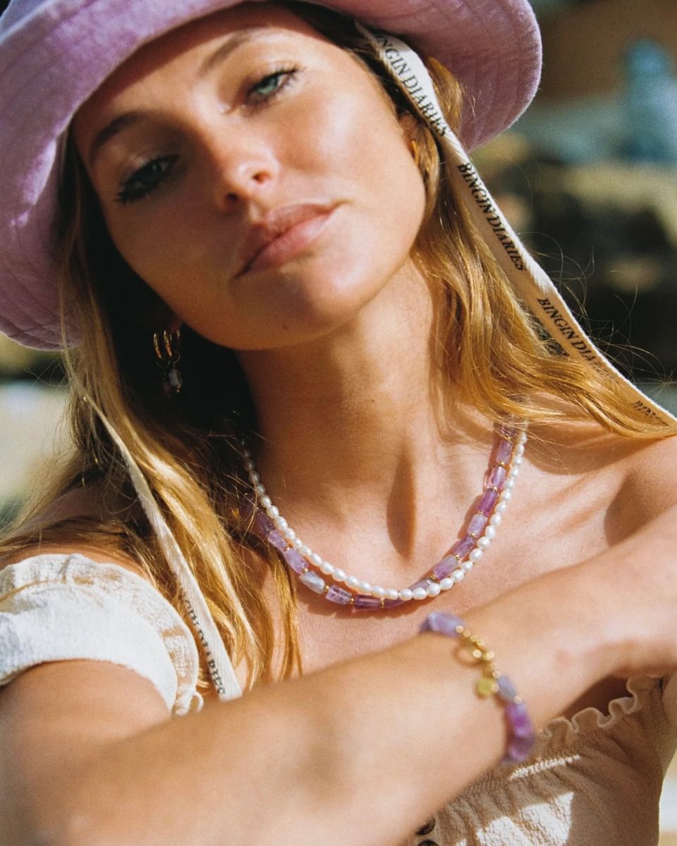 Boris Pearl Necklace Wit Ketting