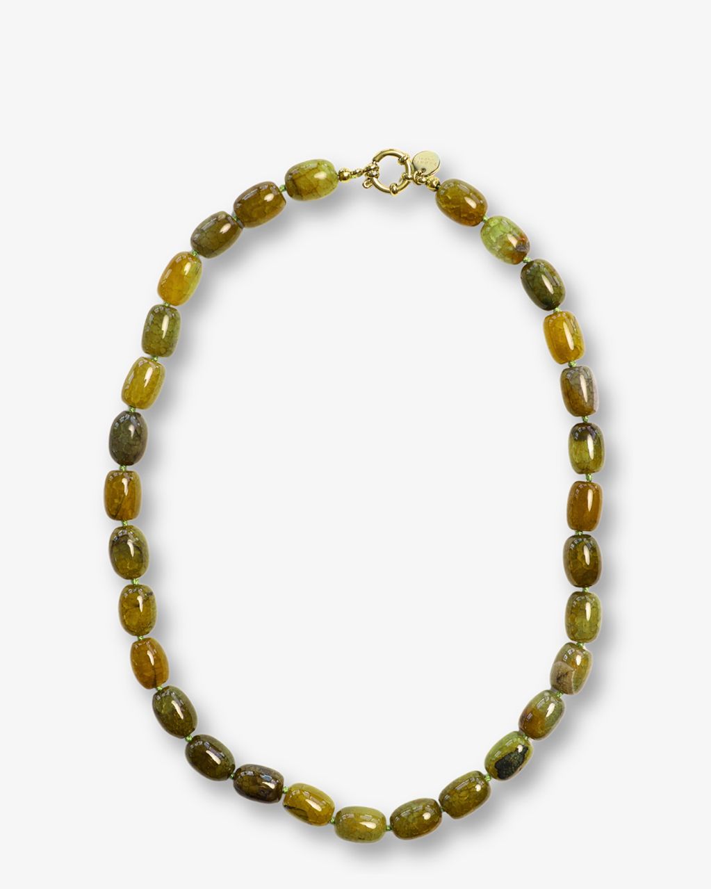 Bobby Forest Green Necklace Khaki Ketting
