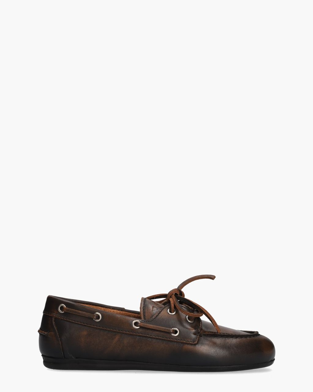 Boat Loafer Donkerbruin Dames Veterschoenen