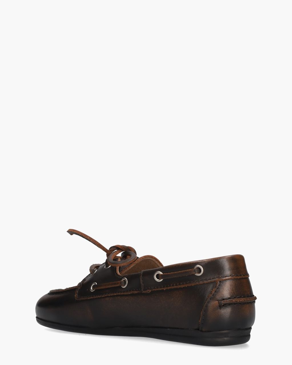 Boat Loafer Donkerbruin Dames Veterschoenen