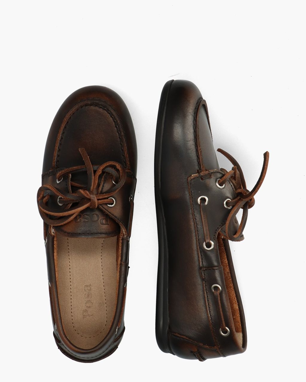 Boat Loafer Donkerbruin Dames Veterschoenen
