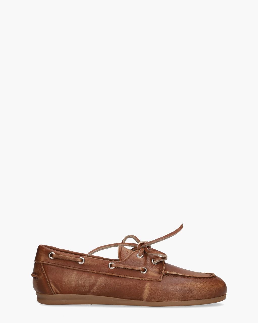 Boat Loafer Brushed Cognac Dames Veterschoenen