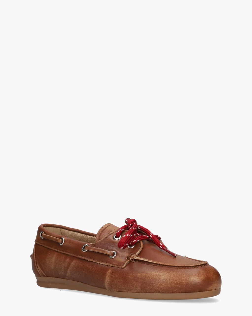 Boat Loafer Brushed Cognac Dames Veterschoenen