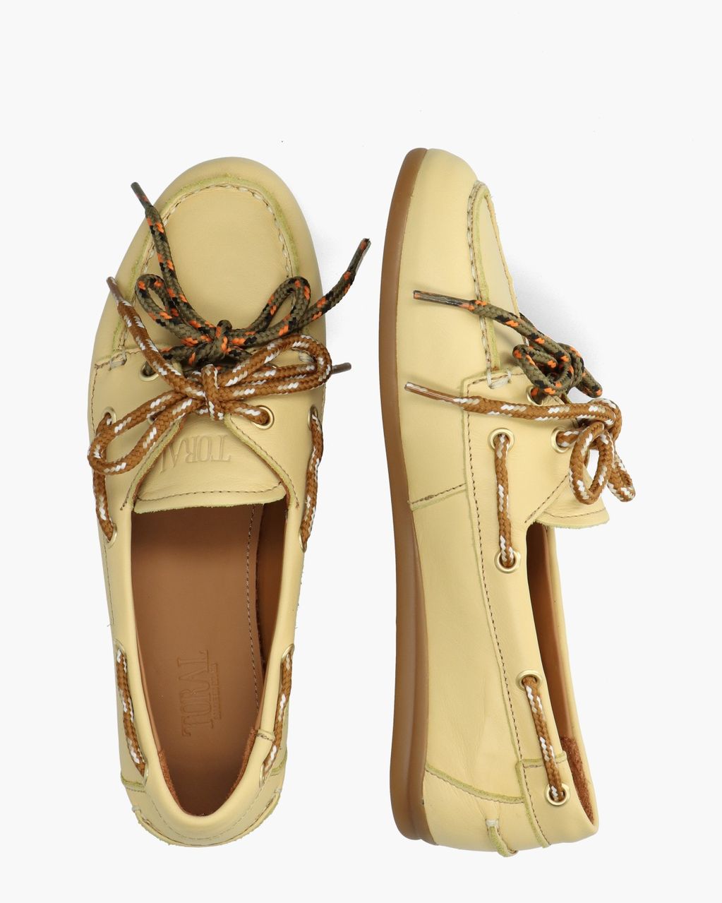 Kimana Lichtgeel Dames Veterschoenen