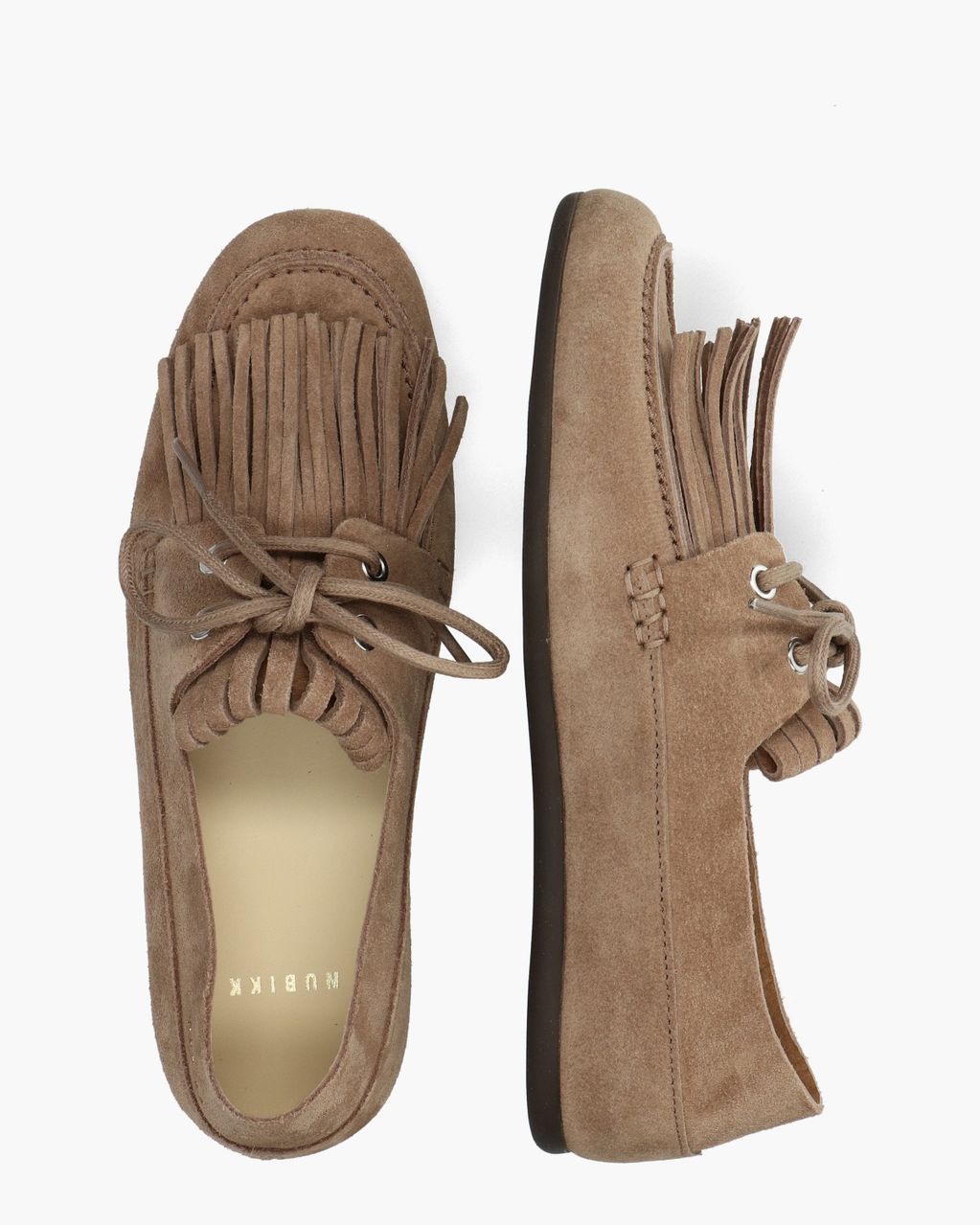 Joan Macaw Taupe Dames Veterschoenen