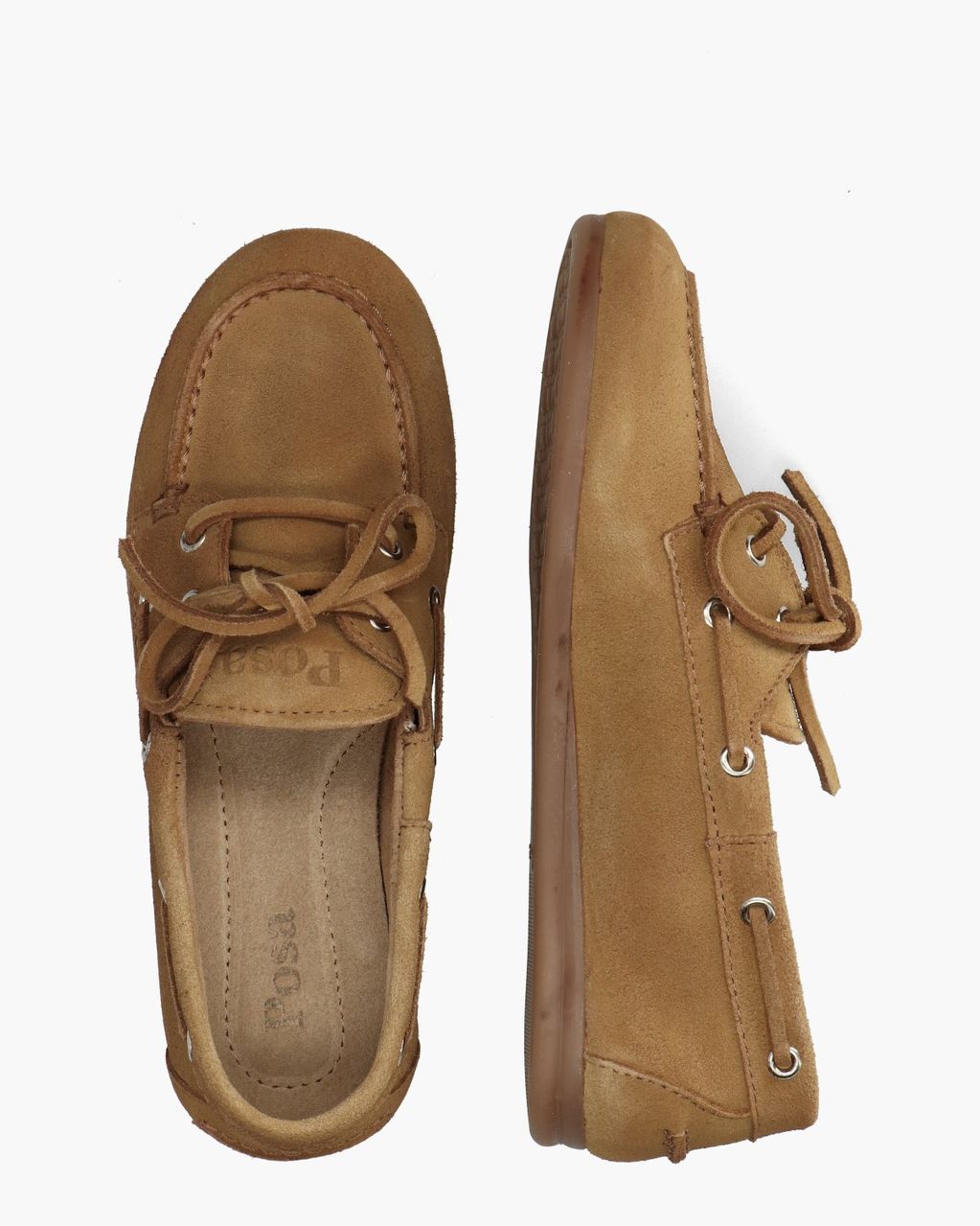 Boat Loafer Brushed Cognac Dames Veterschoenen