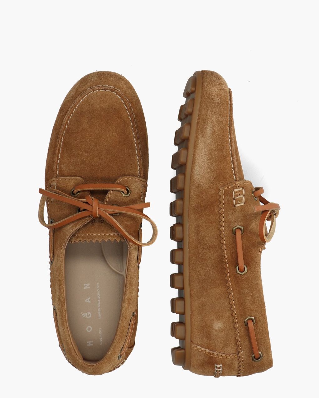 Olympia Cognac Dames Veterschoenen