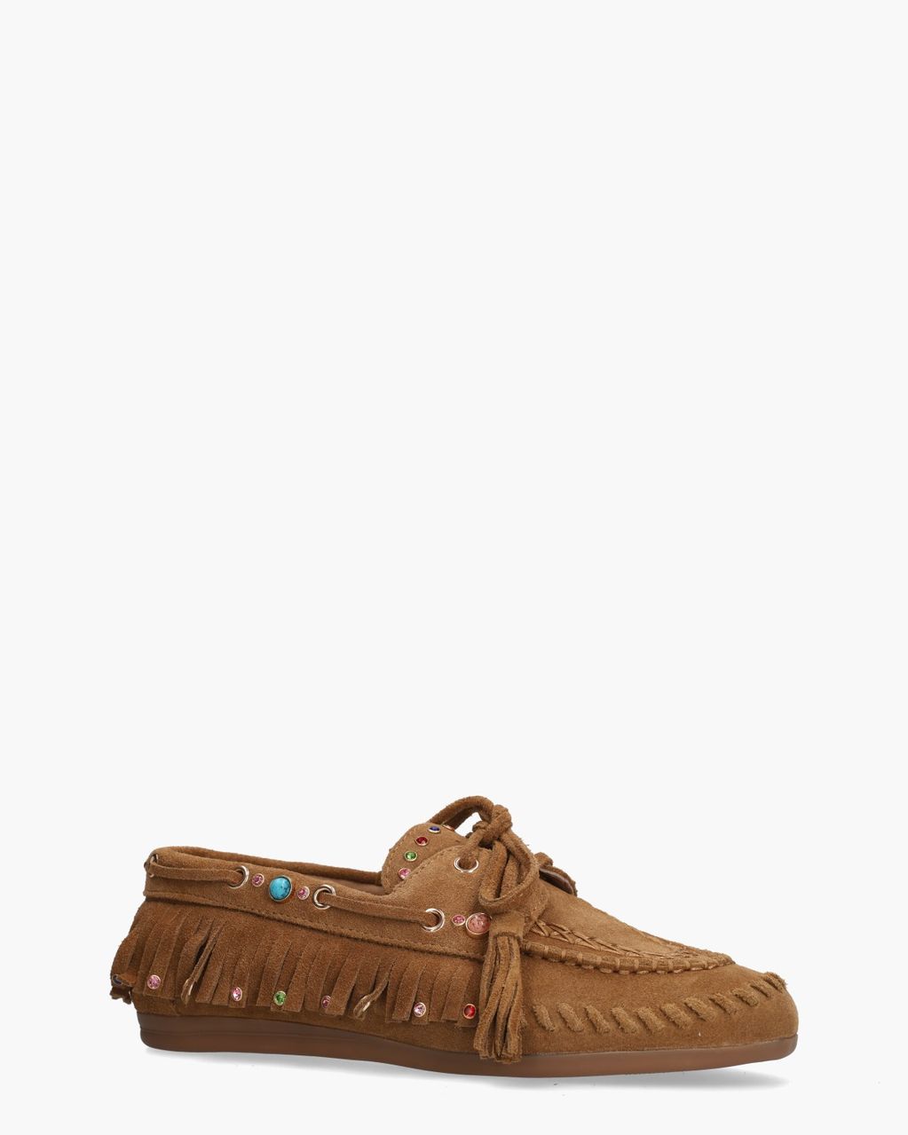 Zayly Cognac Dames Veterschoenen