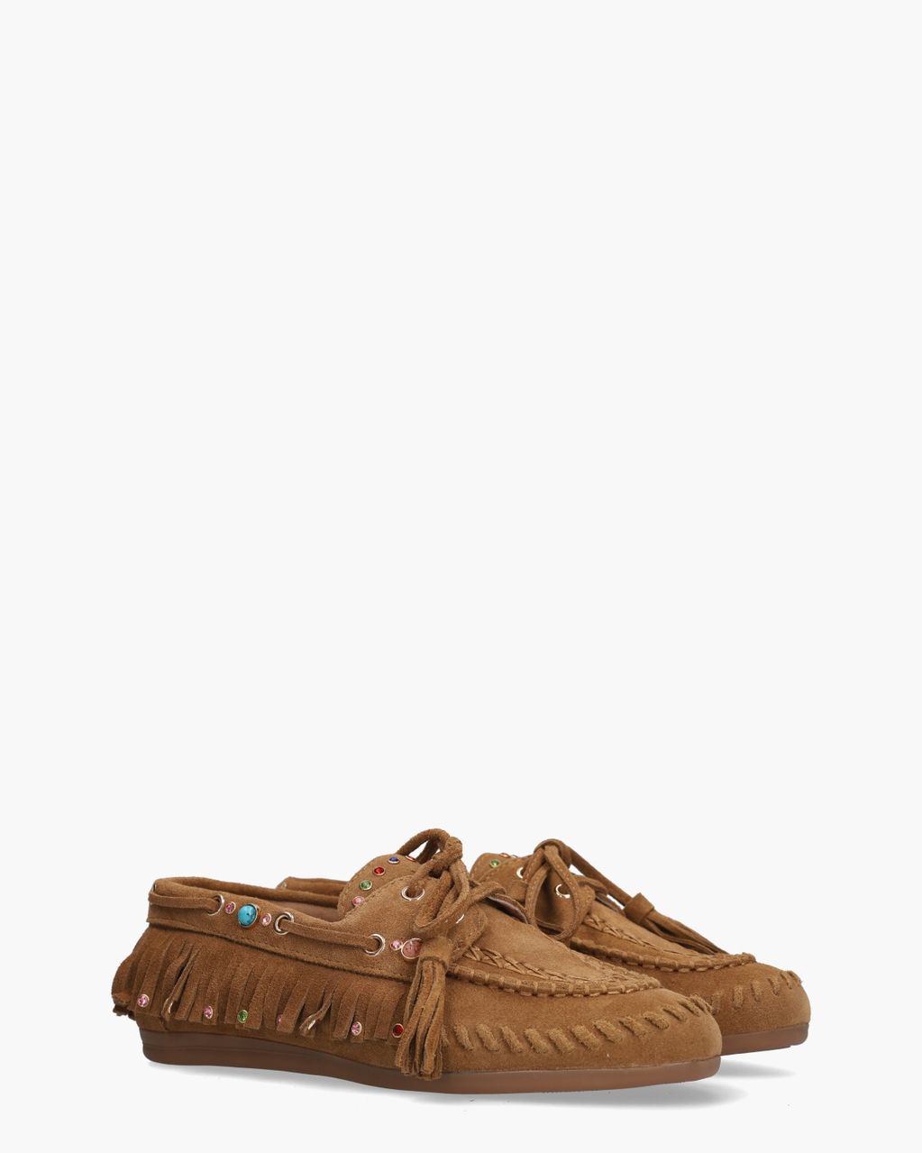 Zayly Cognac Dames Veterschoenen
