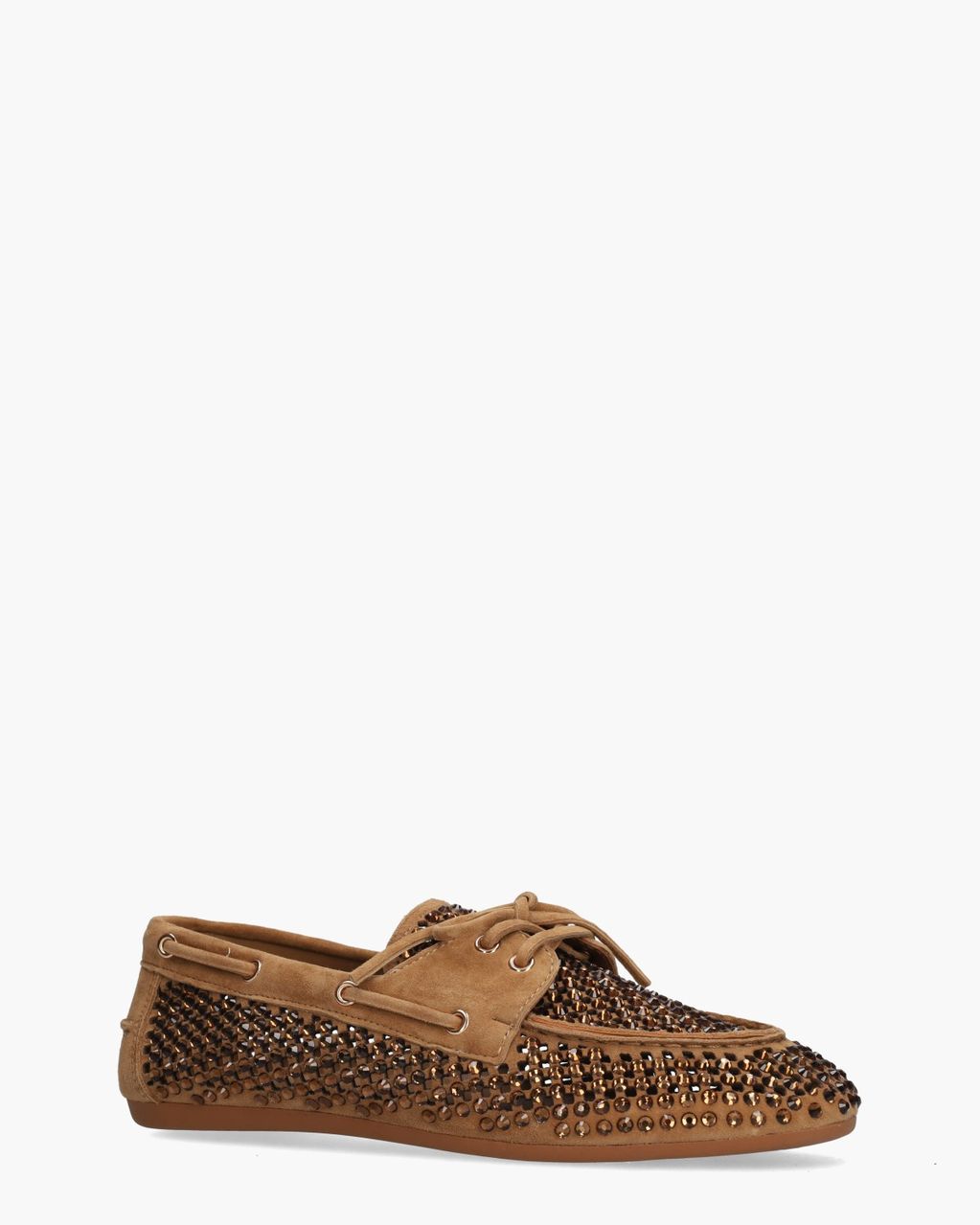 A-Emi Cognac Dames Veterschoenen