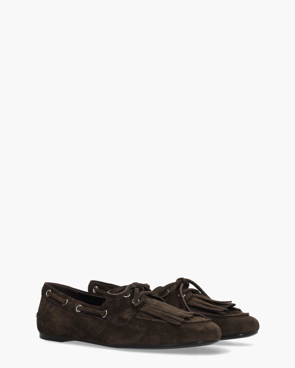 Santiago Donkerbruin Dames Veterschoenen
