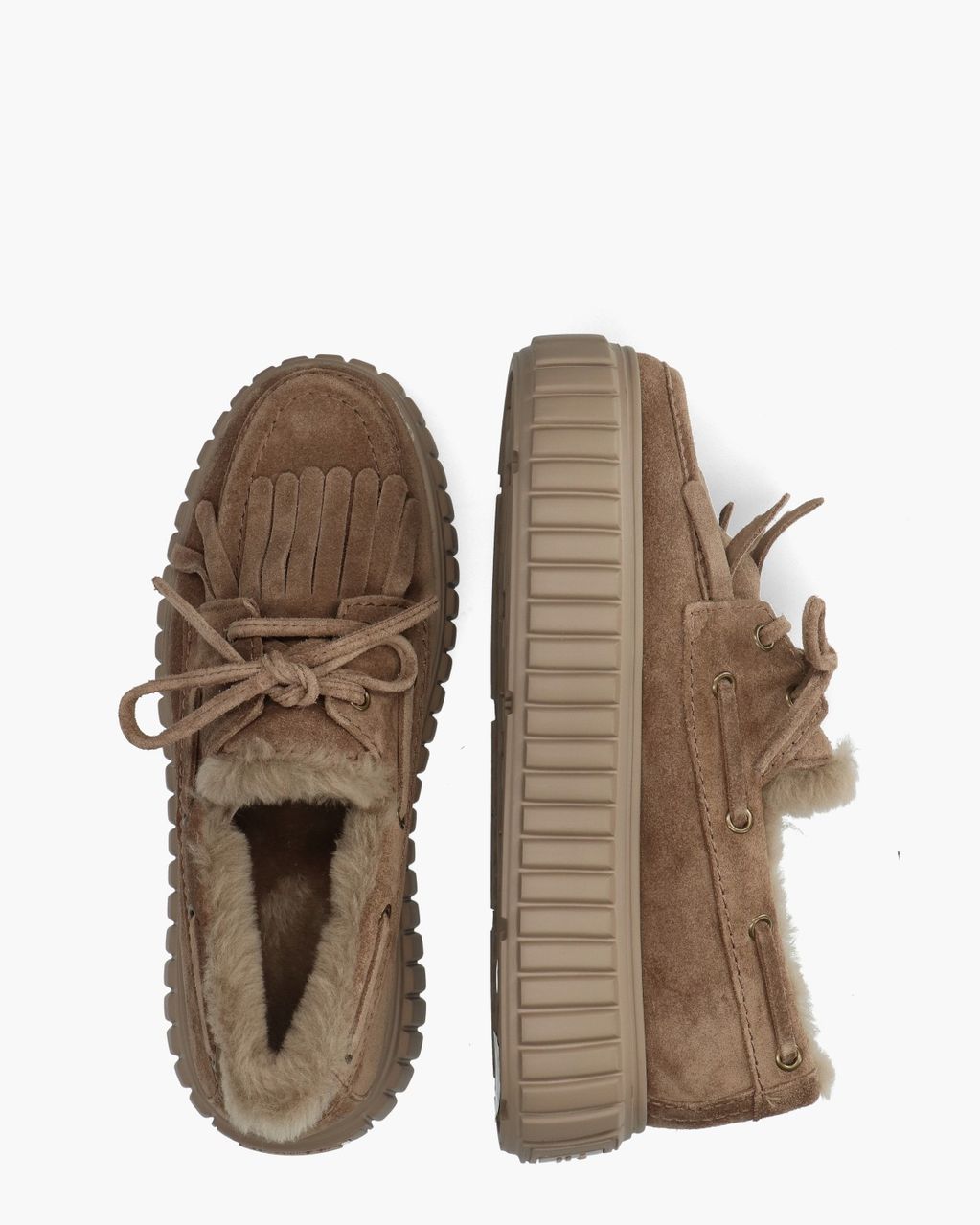 Zap Taupe Veterschoenen