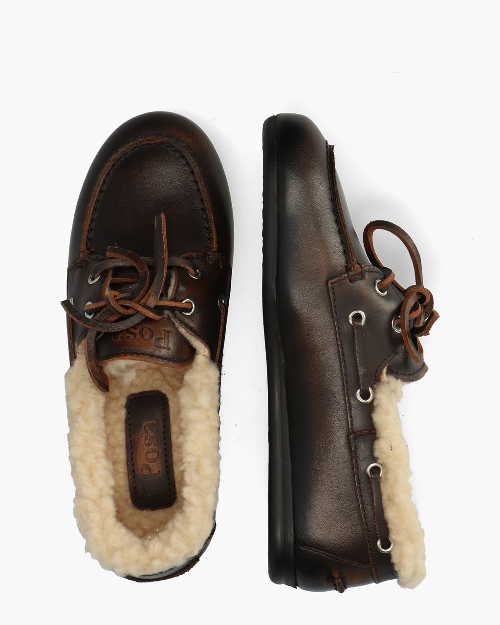 Boat Loafer Brushed Fur Coffee