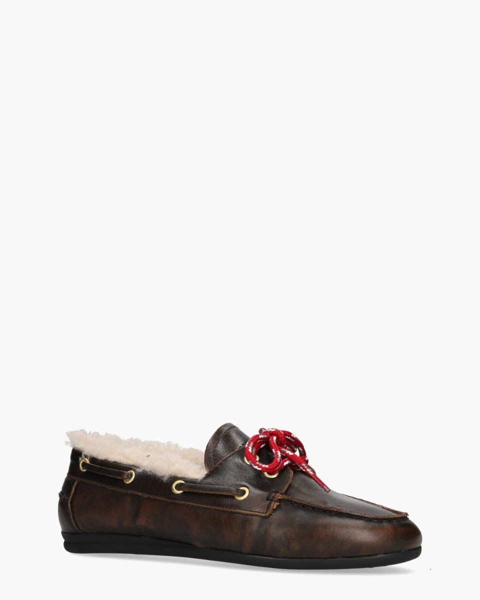 Nahua Donkerbruin Damesloafers