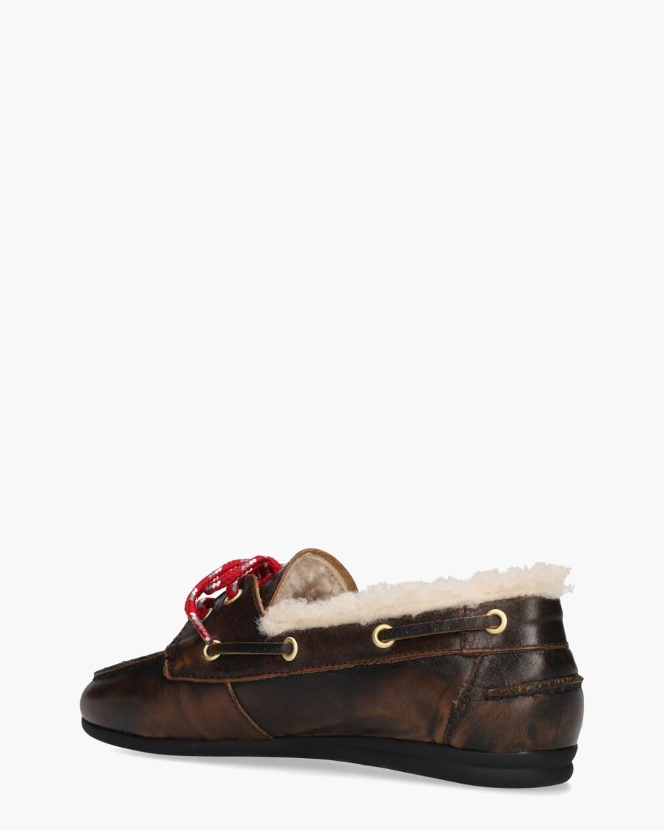 Nahua Donkerbruin Damesloafers