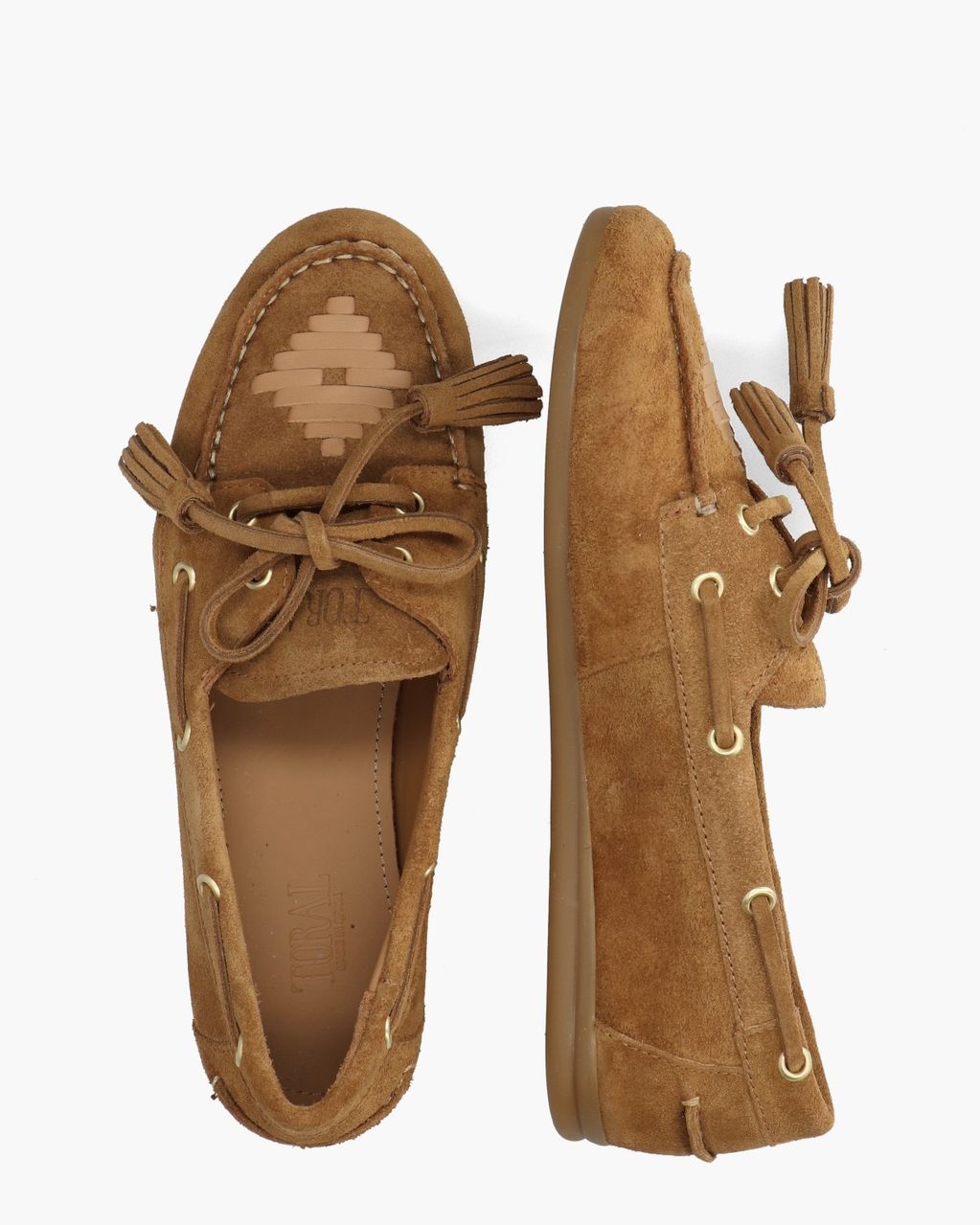 Shima Cognac Dames Veterschoenen