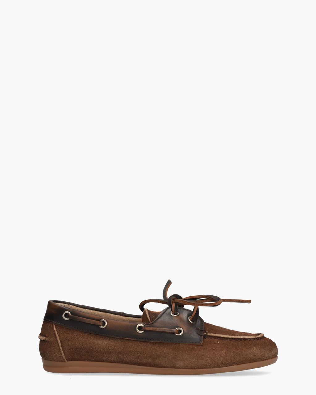 Boat Loafer Brushed Bruin Dames Veterschoenen