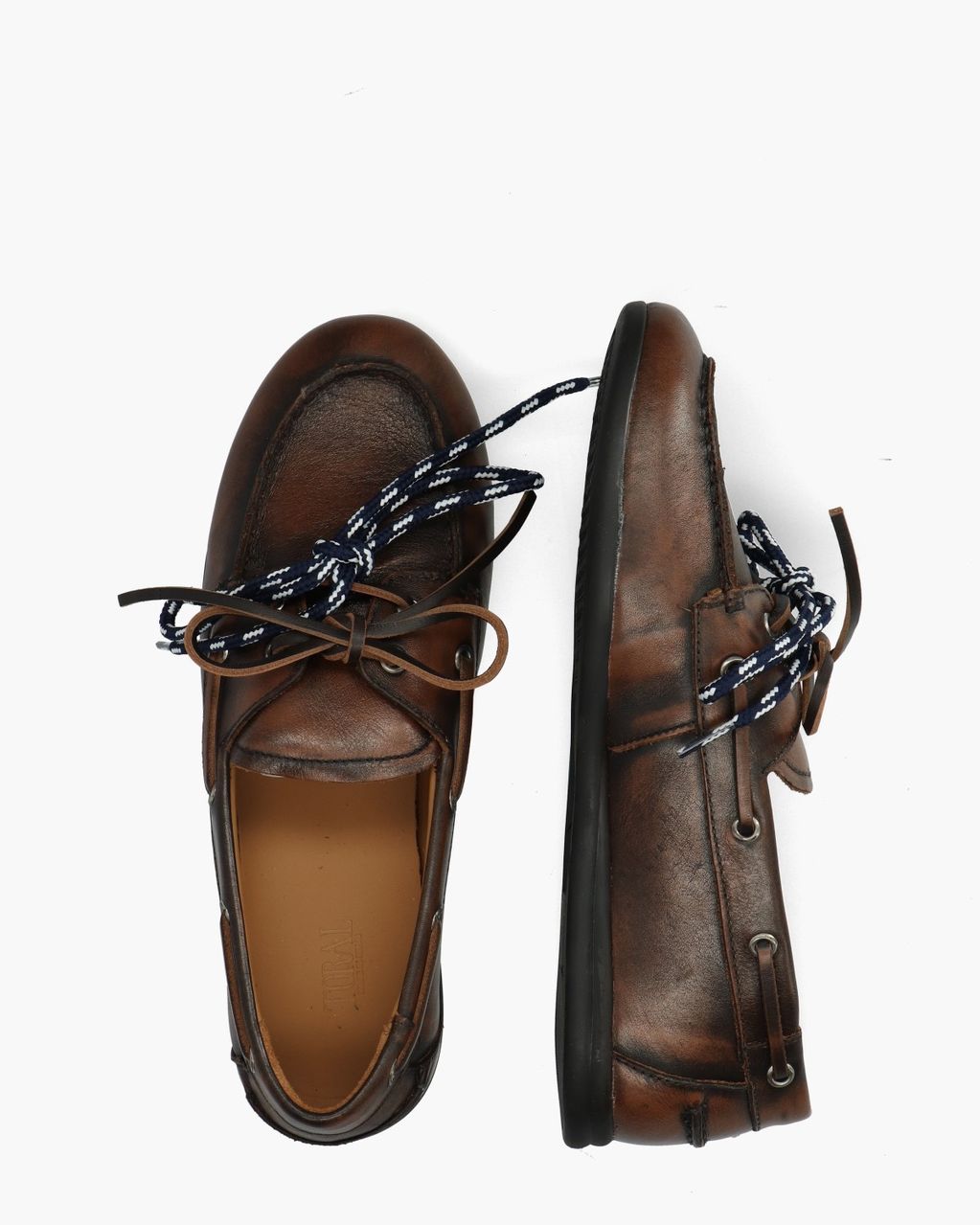 Harvey Donkerbruin Heren Veterschoenen
