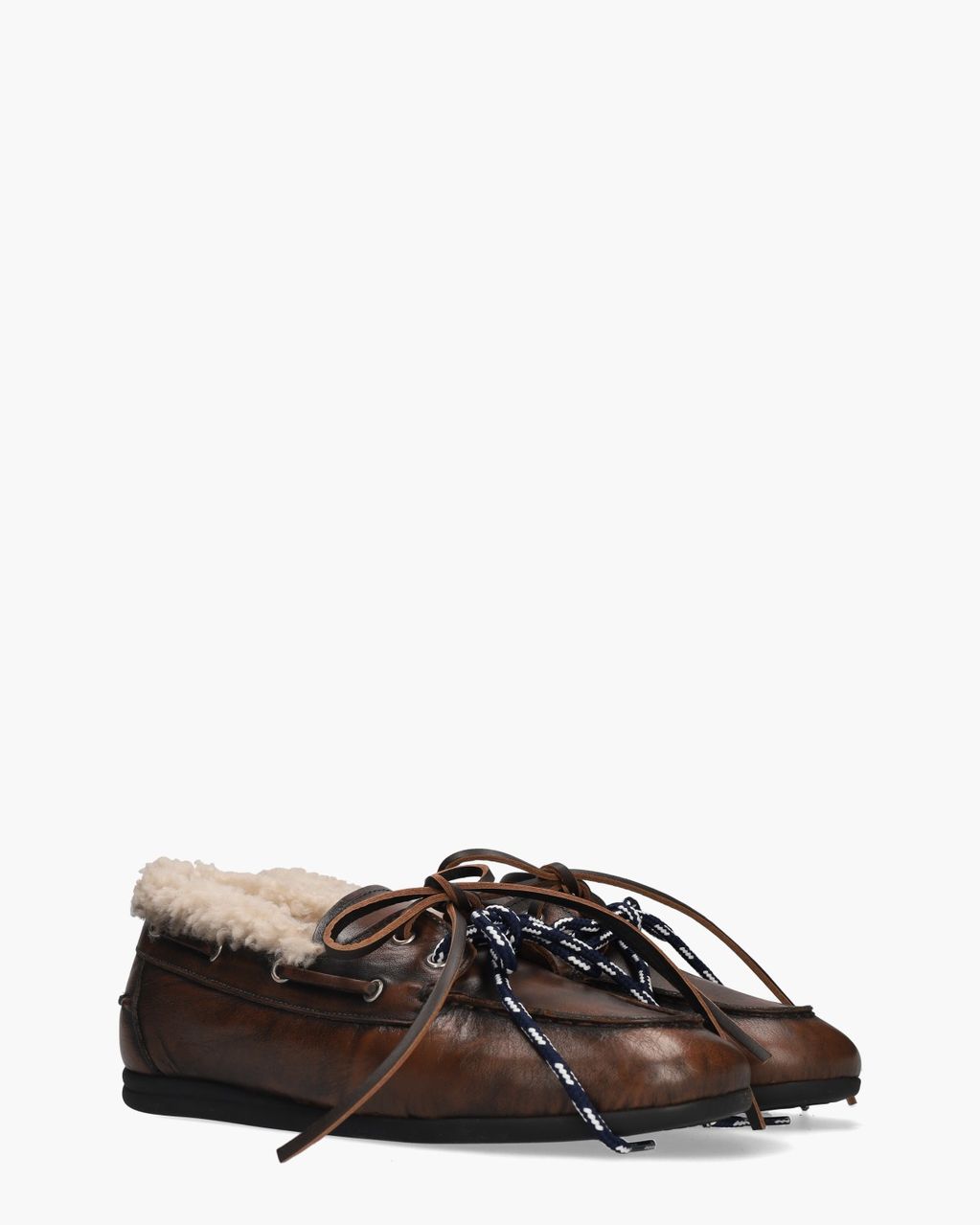 Harvey Fur Donkerbruin Heren Veterschoenen