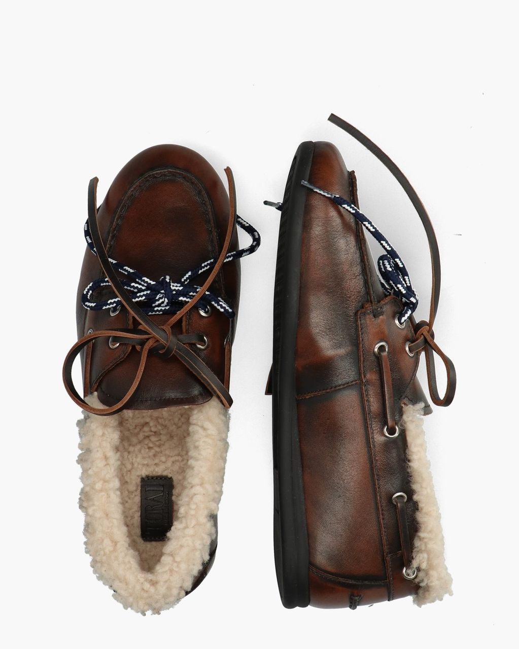 Harvey Fur Donkerbruin Heren Veterschoenen