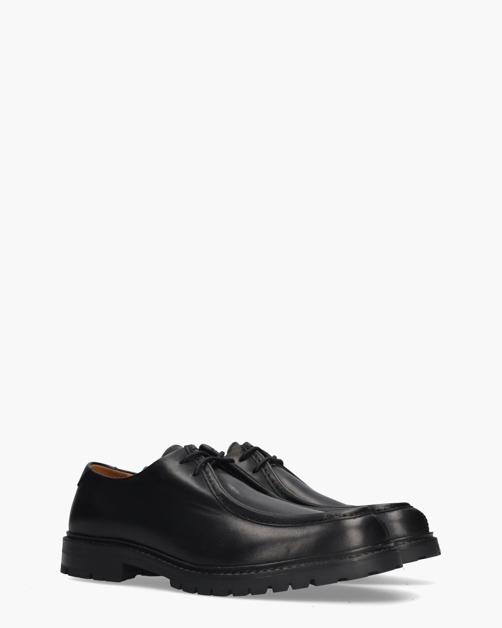 Abtin Zwart Heren Veterschoenen