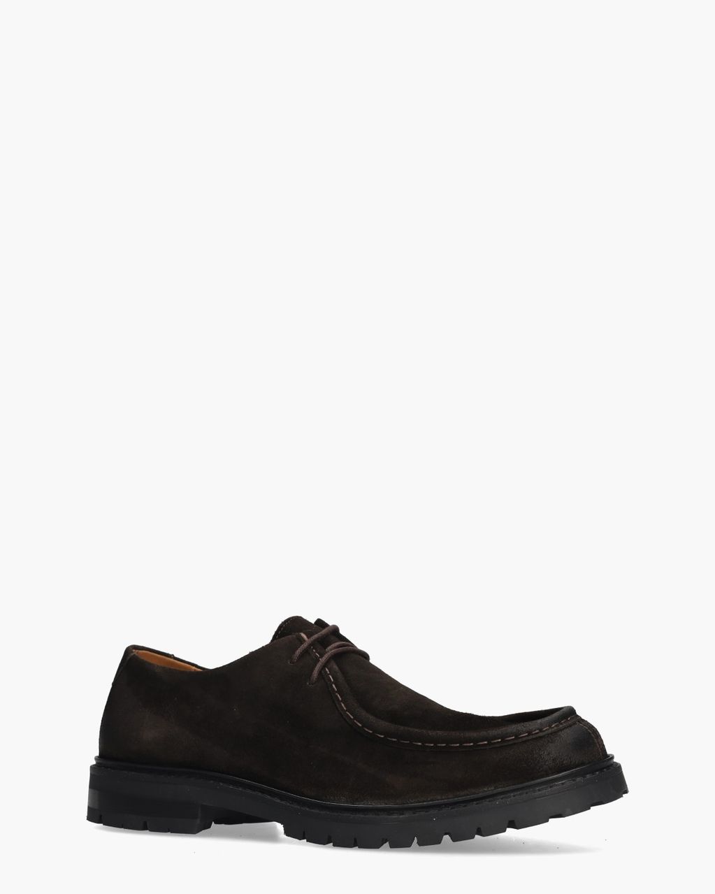 Aday Donkerbruin Heren Veterschoenen