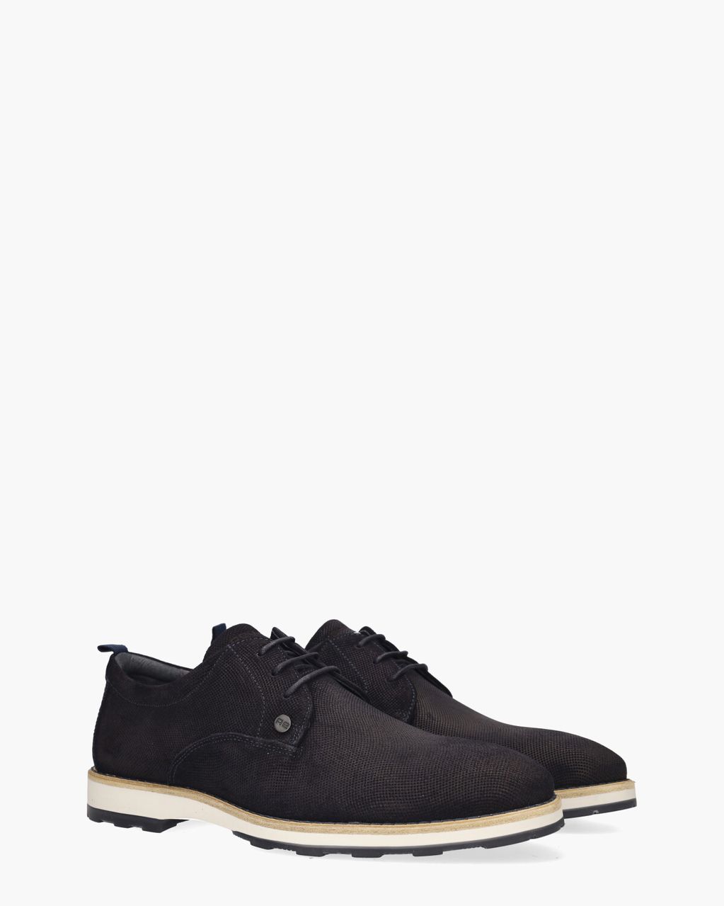 Pozato Sue Weave Donkerblauw Heren Veterschoenen