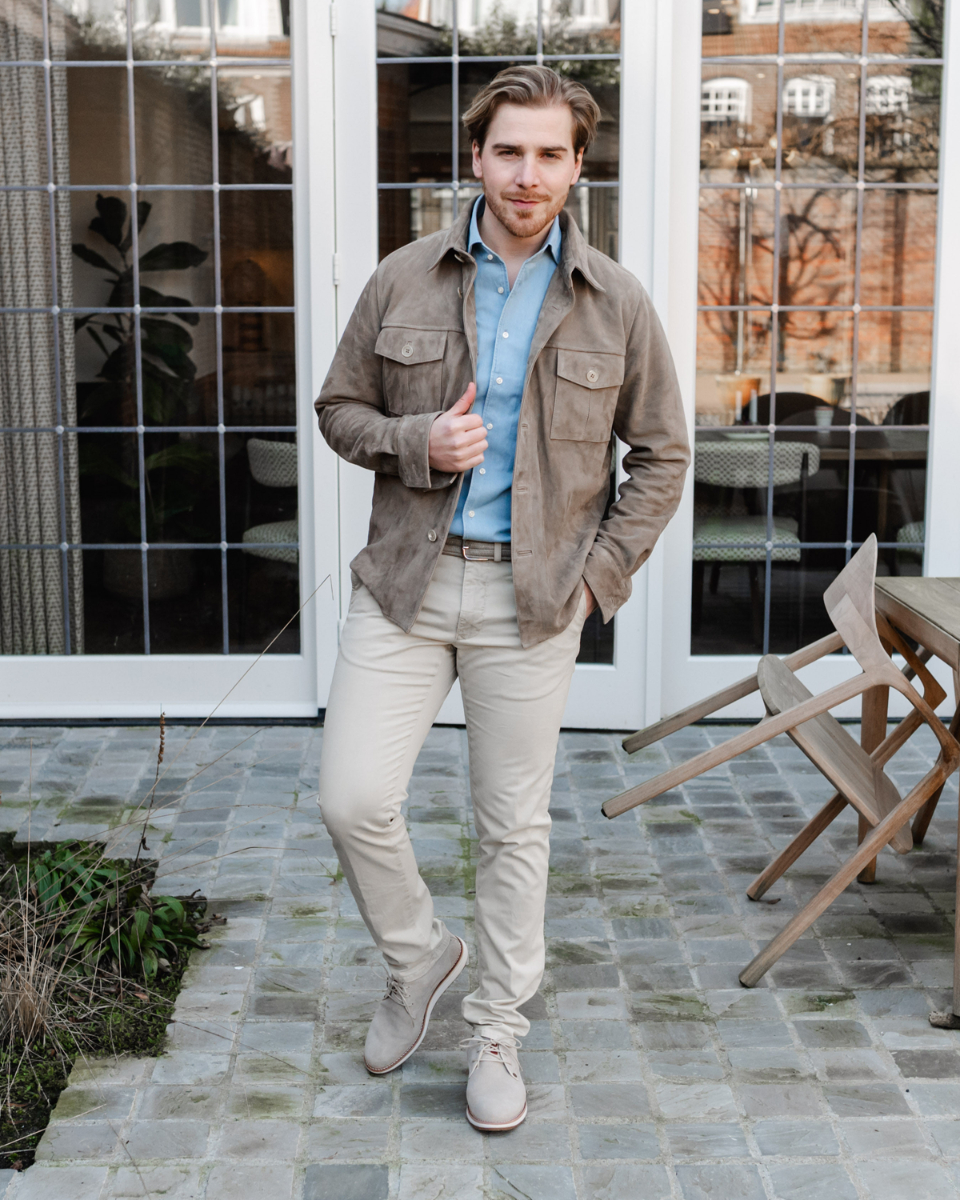 Nolan Hive Taupe Heren Veterschoenen