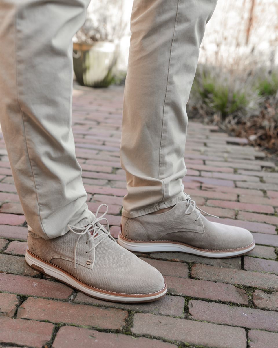 Nolan Hive Taupe Heren Veterschoenen