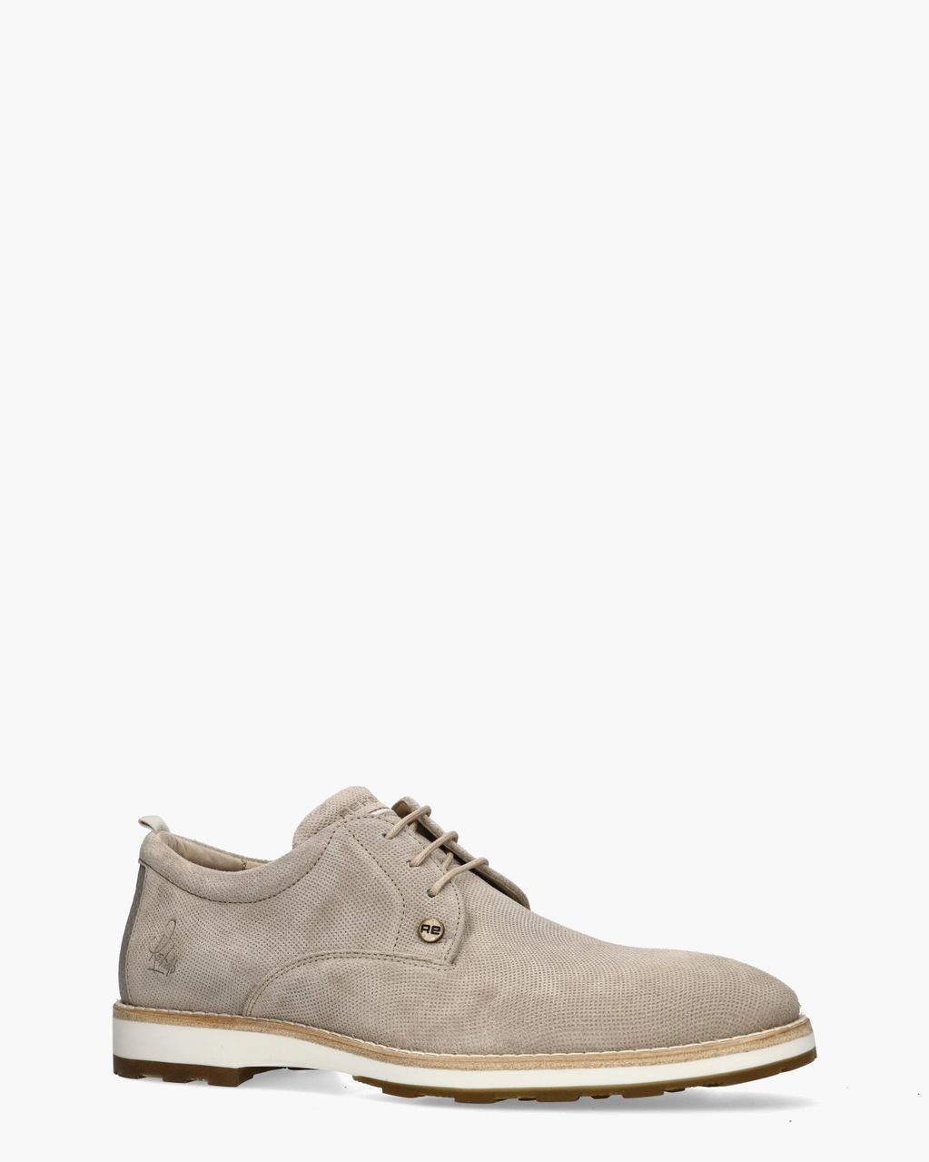 Pozato Weave Beige Heren Veterschoenen