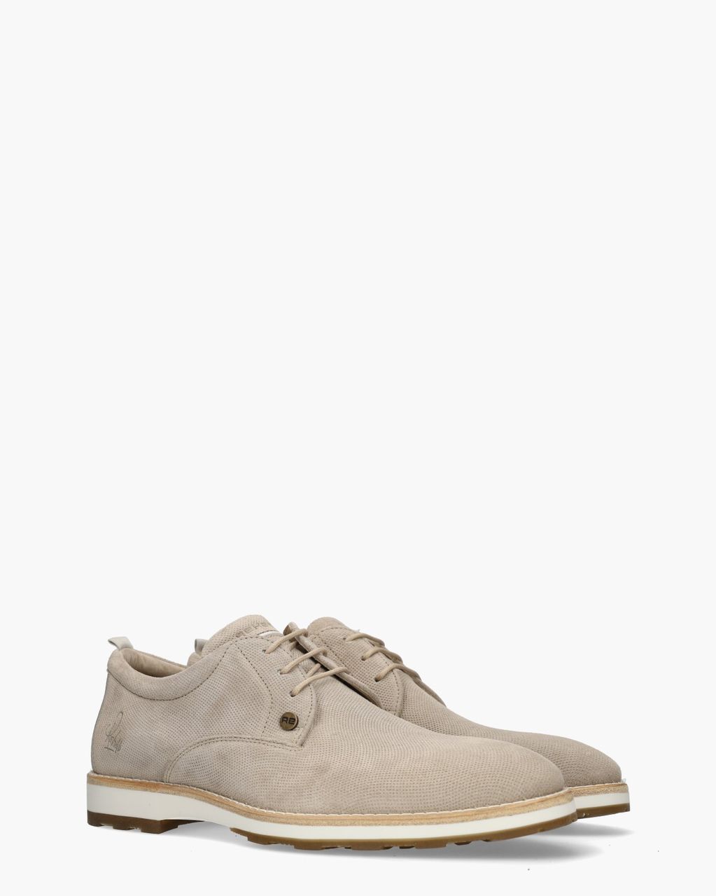 Pozato Weave Beige Heren Veterschoenen