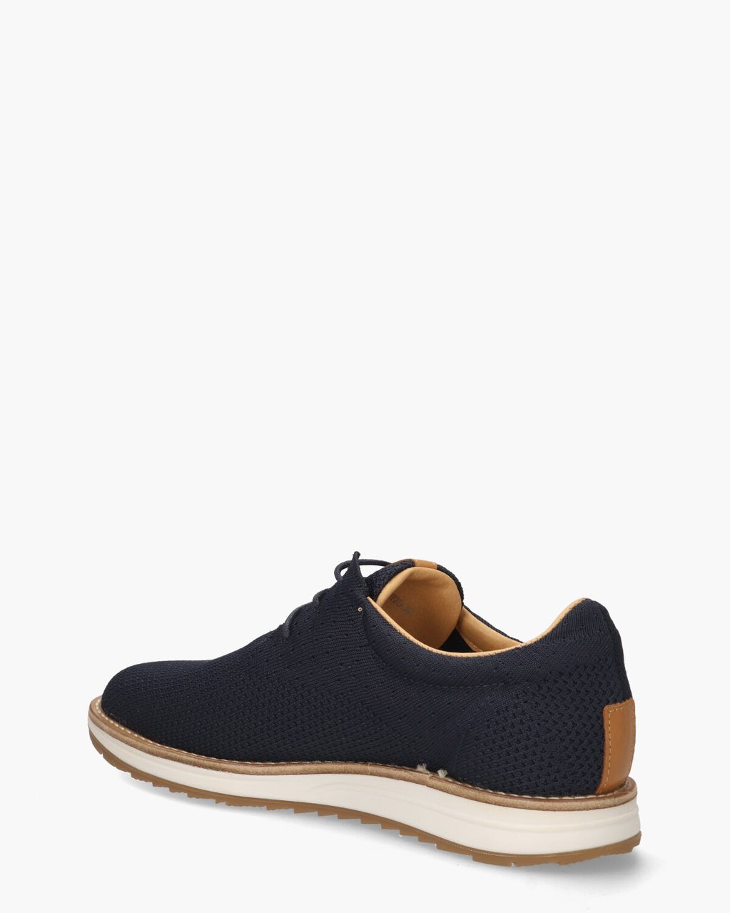 Nolan Knit Donkerblauw Heren Veterschoenen