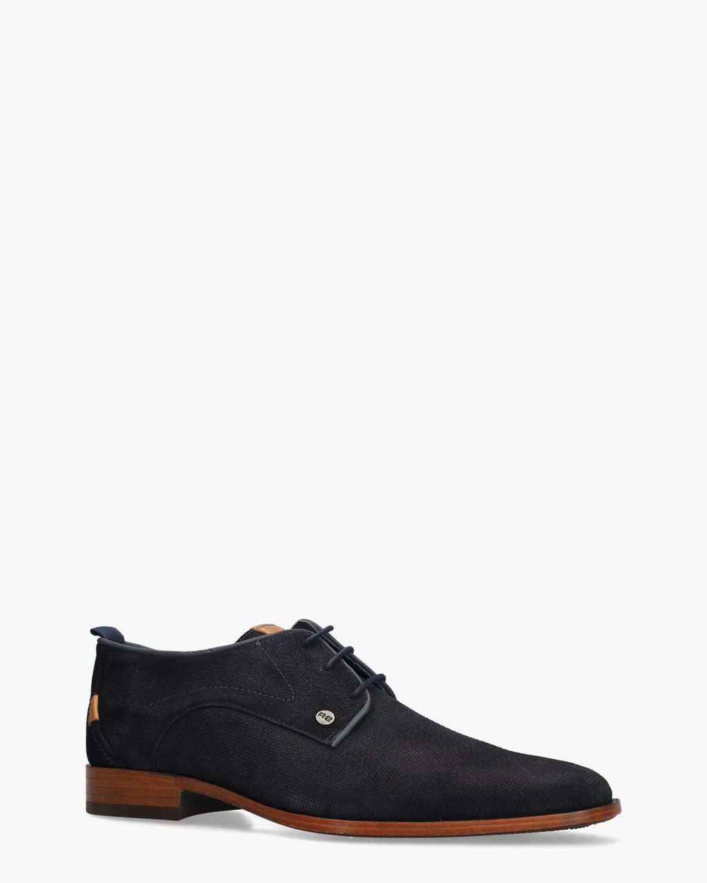 Greg Wall Donkerblauw Heren Veterschoenen