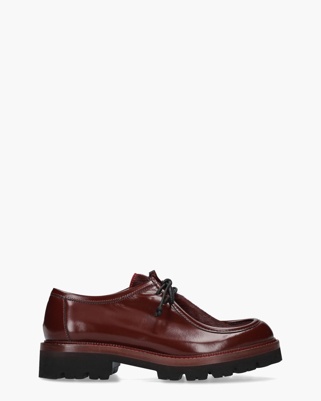3225 Bordeauxrood Dames Veterschoenen