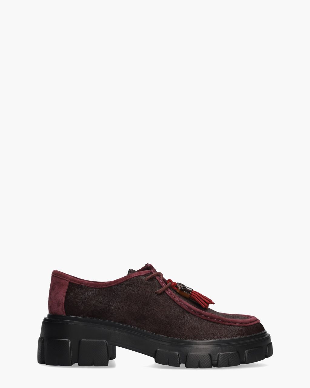 Amely Bordeauxrood Dames Veterschoenen
