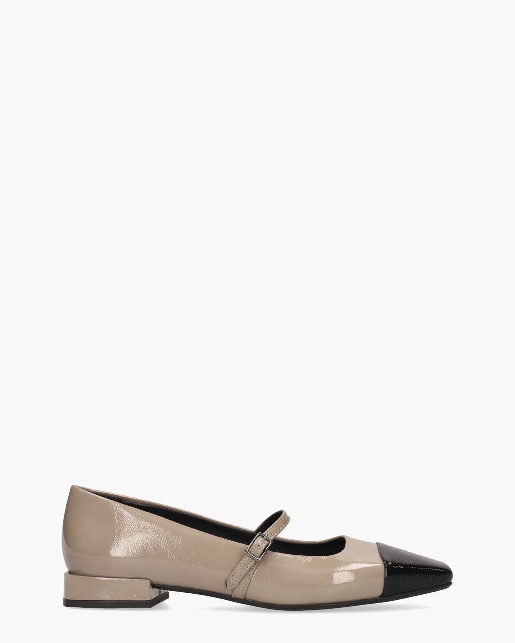 Varleen Taupe/Zwart Damesballerina's