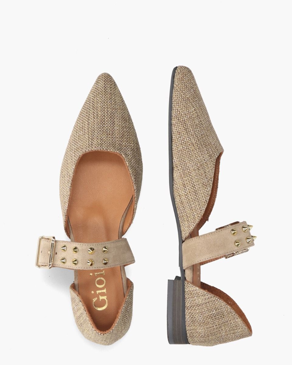 Waiel Beige Damesballerina's
