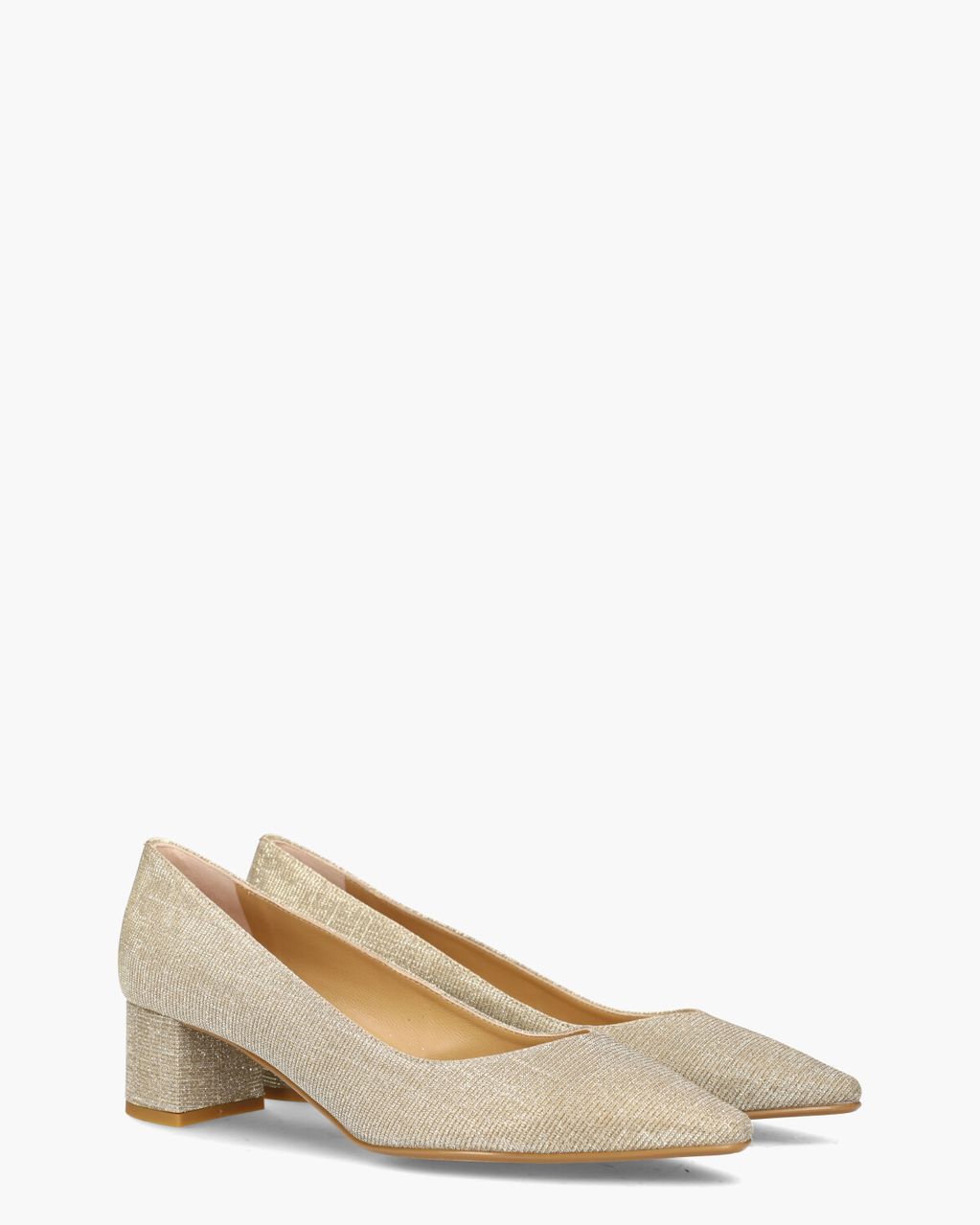 23E065 Beige/Goud Damespumps