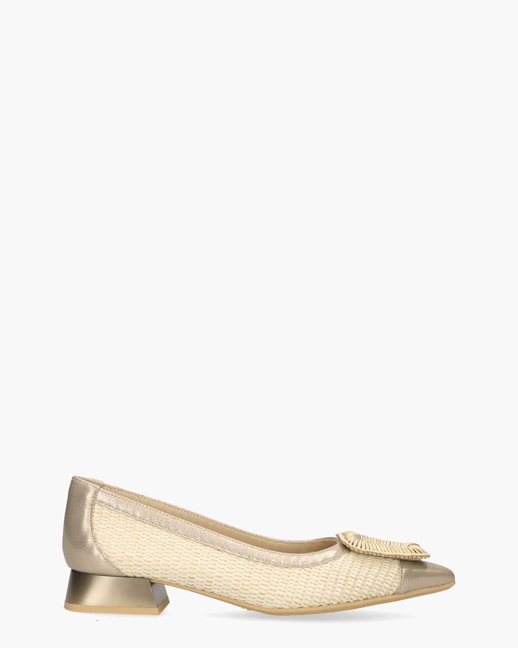 RHV254081 Off-White/Goud Damespumps