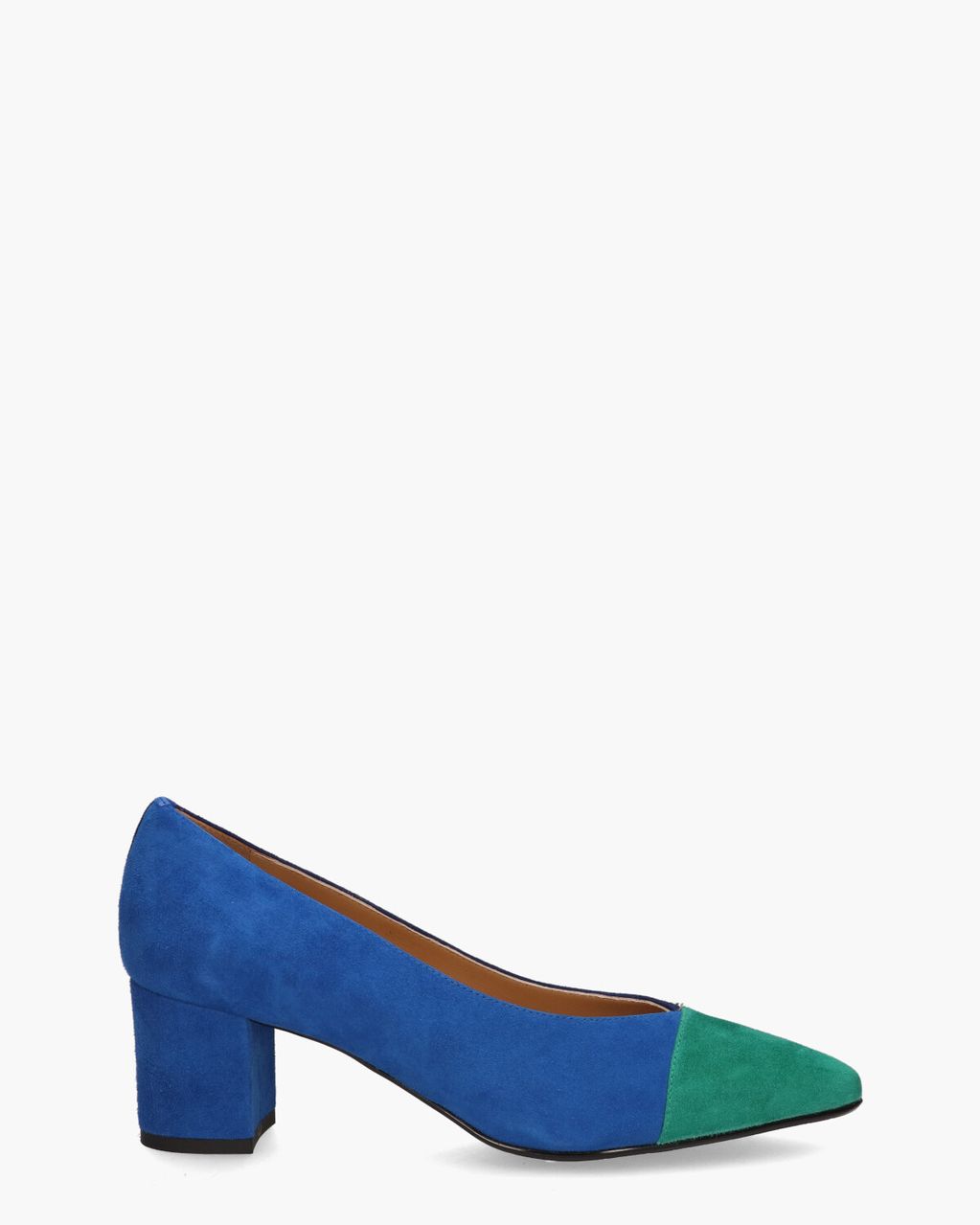 19I110 Blauw/Groen Damespumps