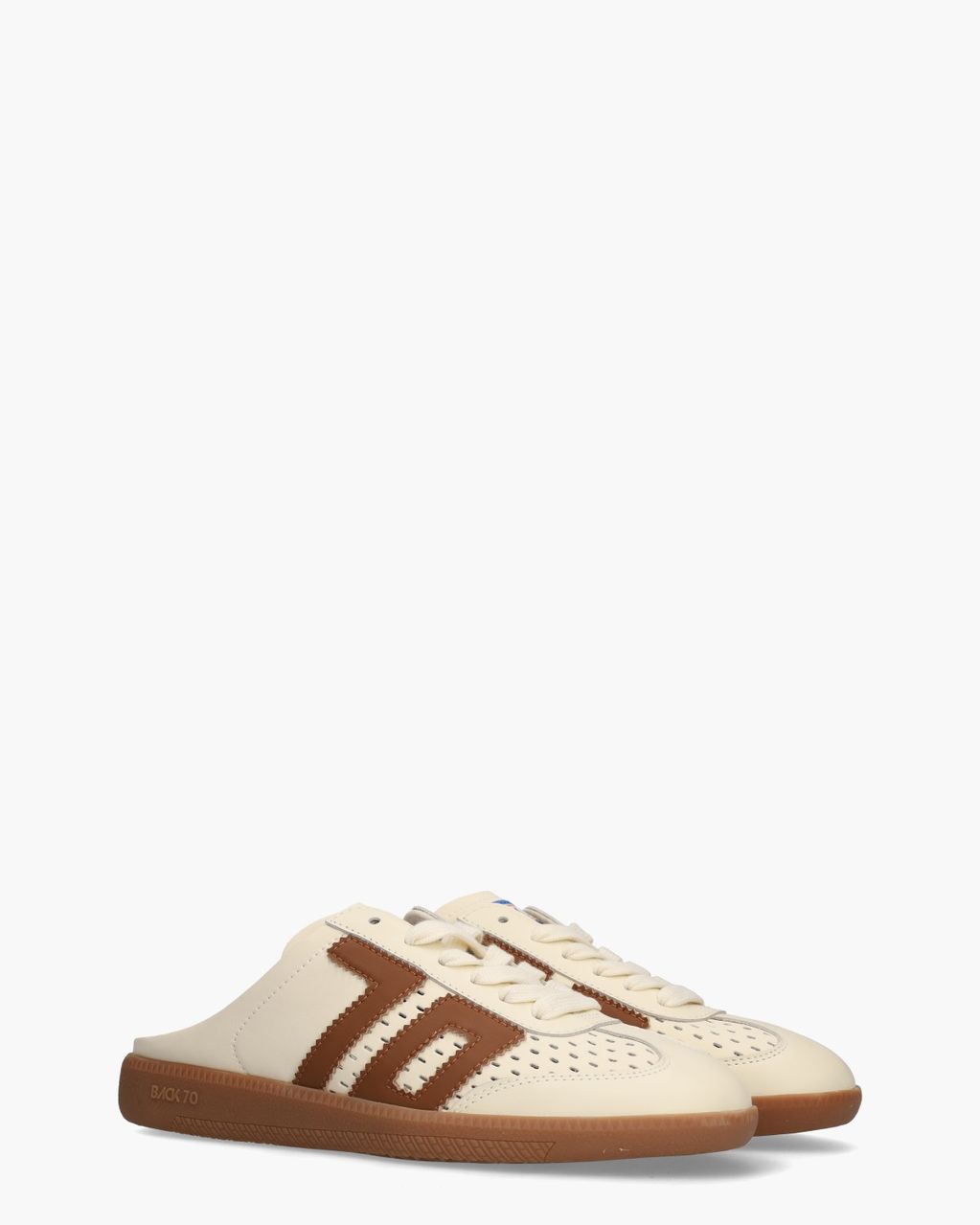 Back 70 Easter Crème/Cognac Damesslippers - Van Arendonk.nl