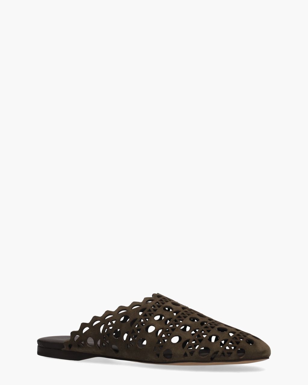 Aztec Mule Donkergroen Damesslippers