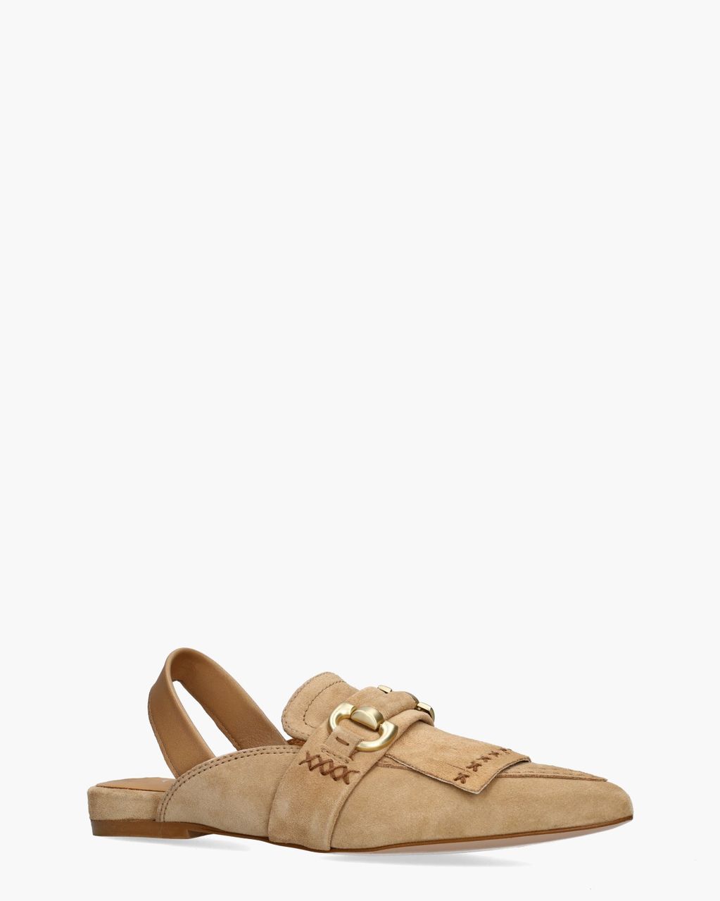 Zenne Lichtbruin Dames Slingbackloafers