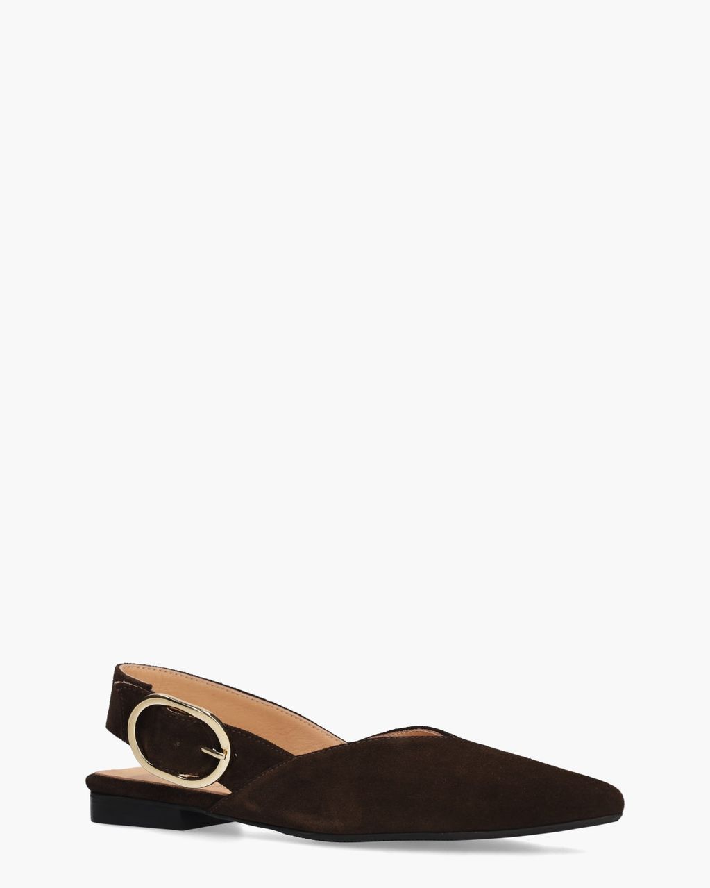 Aiby Donkerbruin Slingbacksandalen
