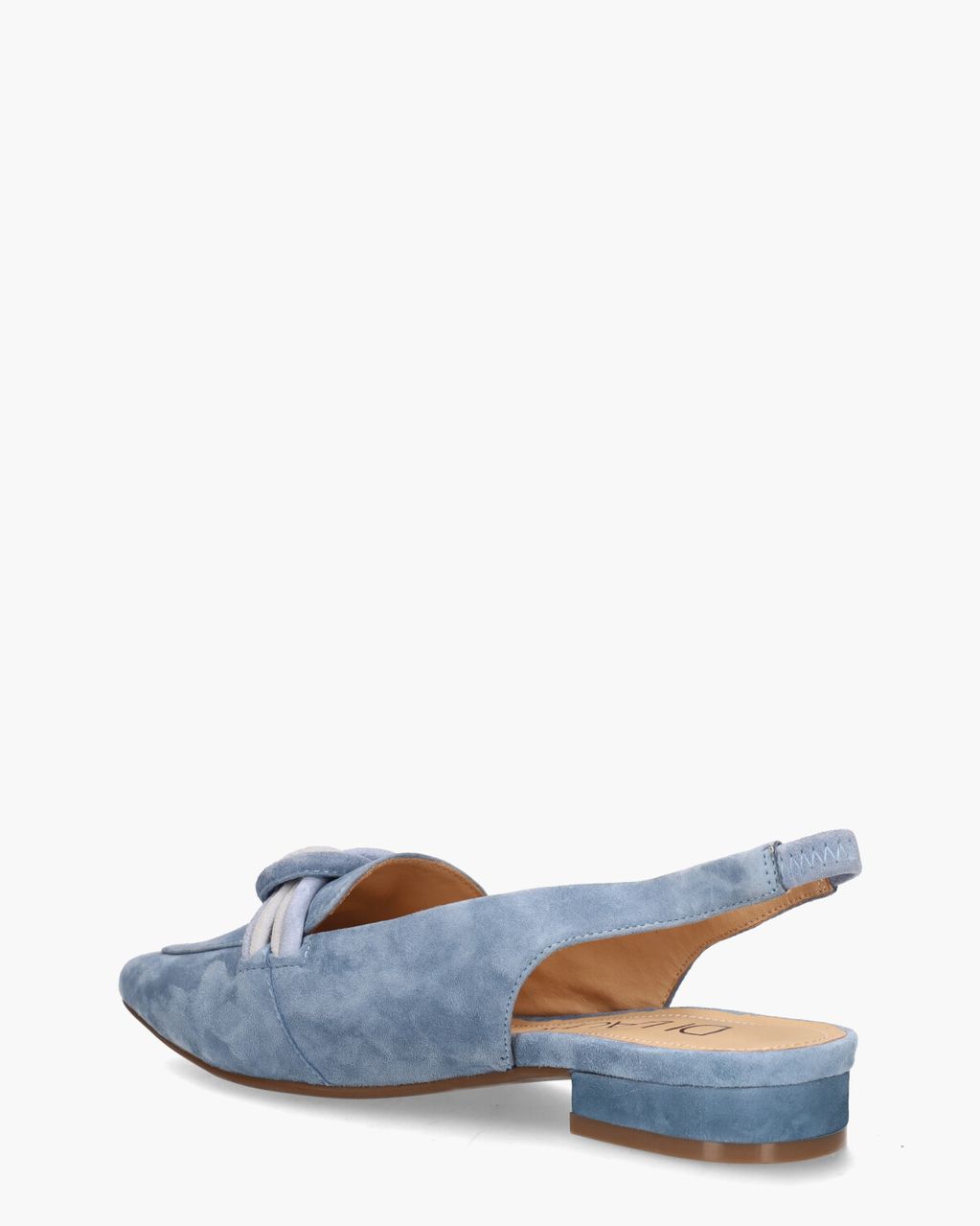 Teunice Lichtblauw Dames Slingbackloafers