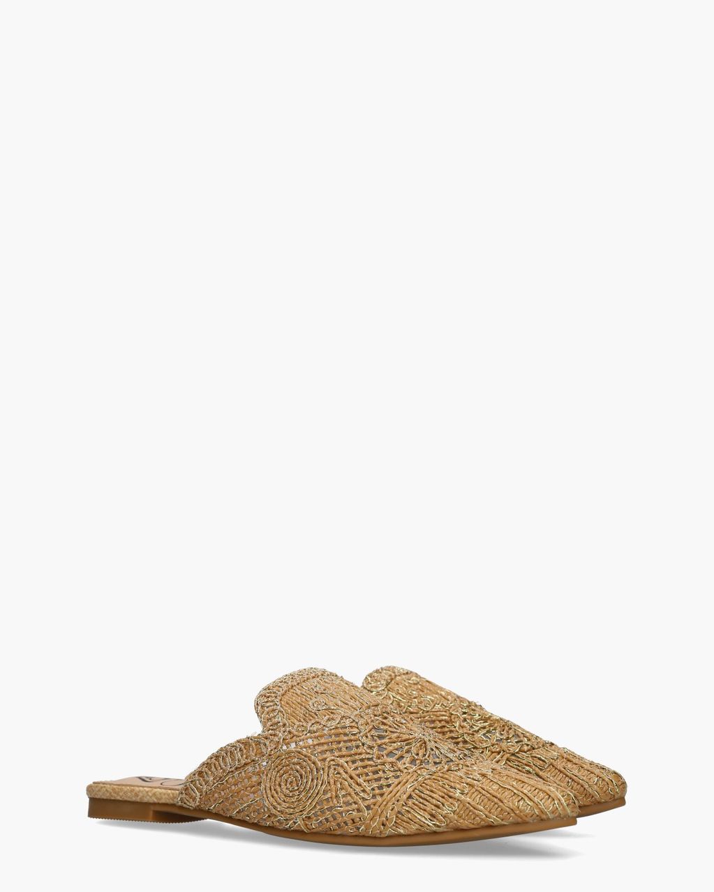 Zaray Bruin/Goud Damesslippers