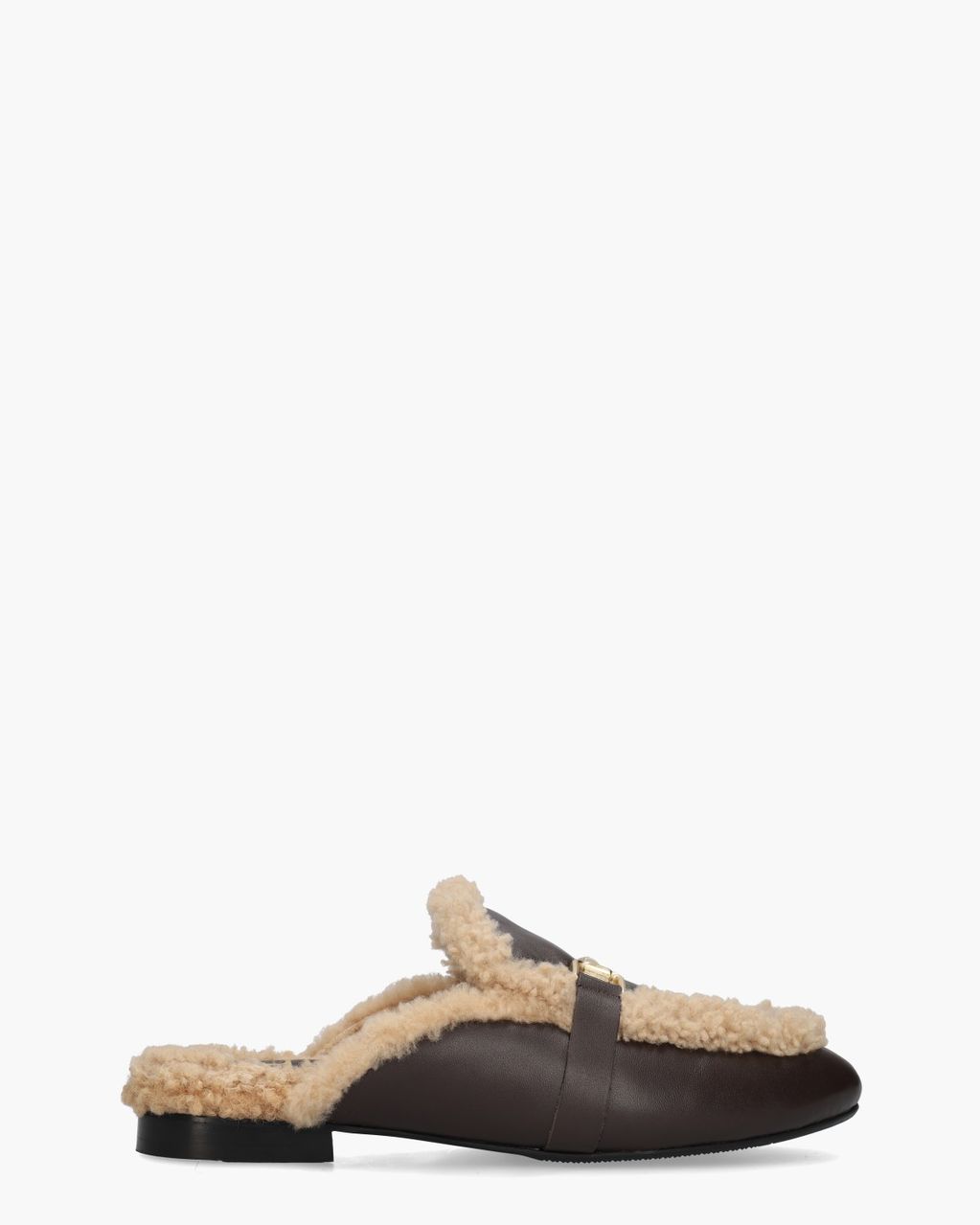 Semi Donkerbruin Damesslippers