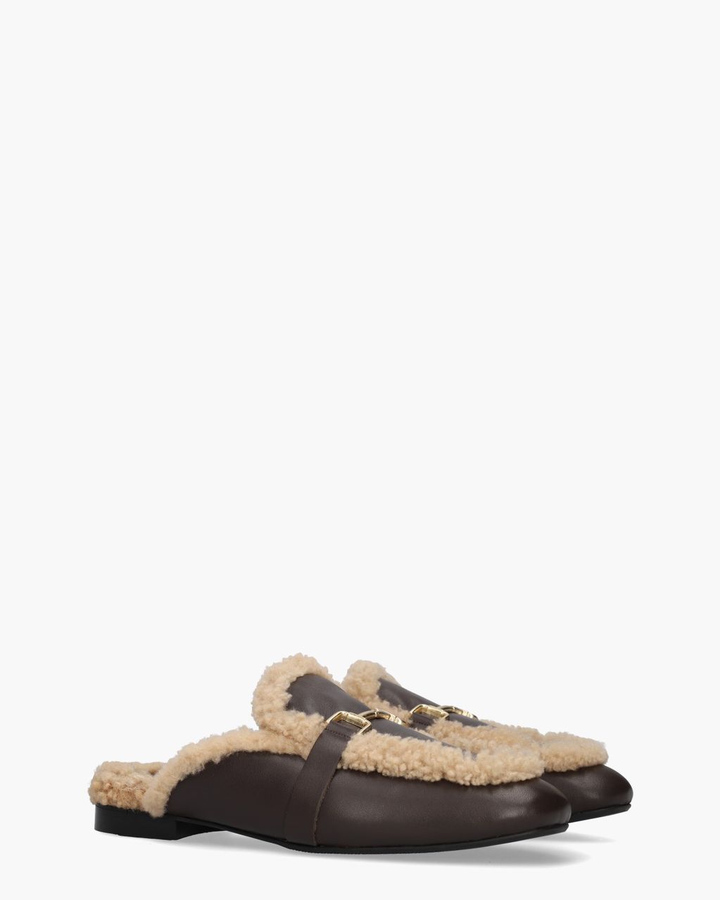 Semi Donkerbruin Damesslippers