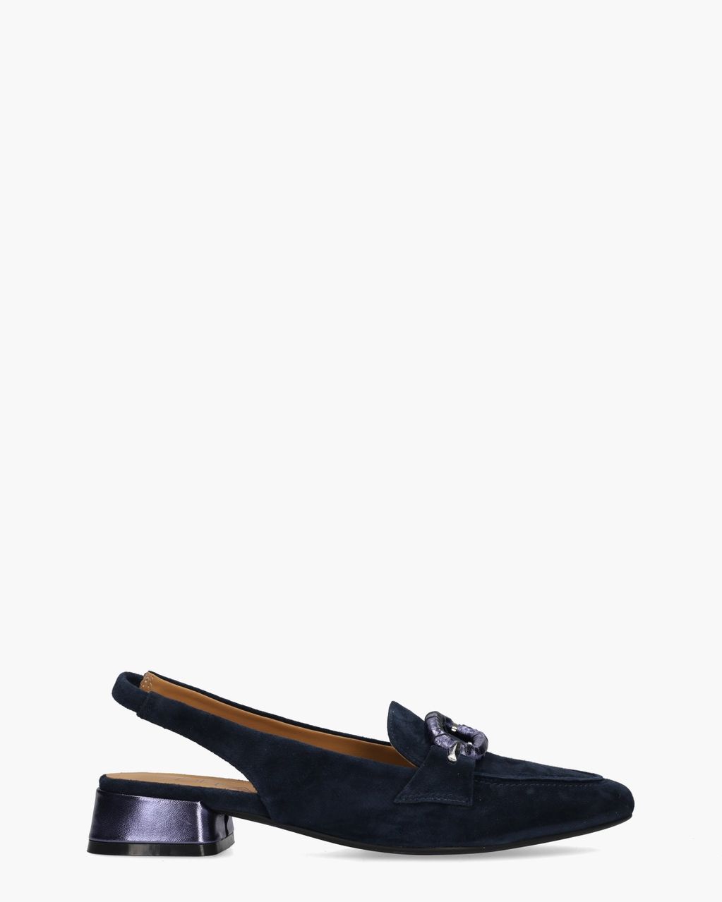 Wasima Donkerblauw Dames Slingbackloafers