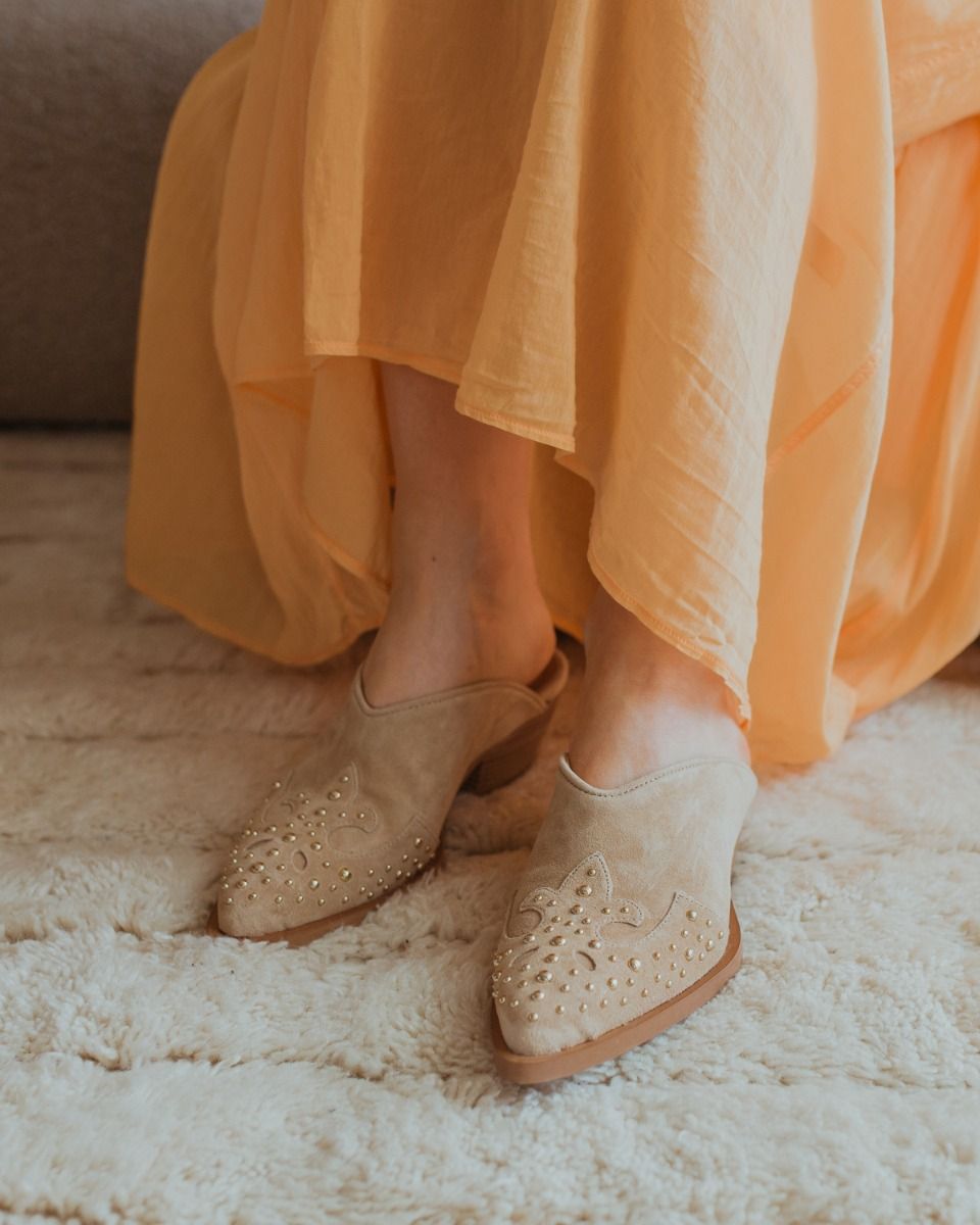 Western 5003 Beige Damesclogs